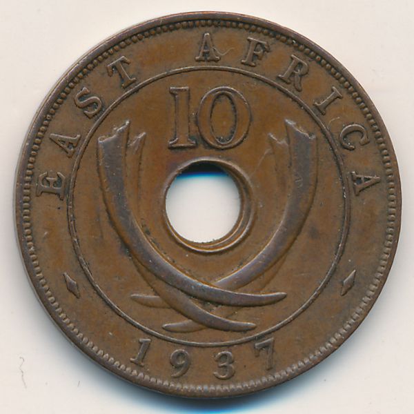 Восточная Африка, 10 центов (1937 г.)