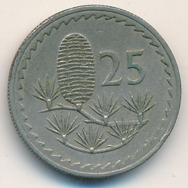 Кипр, 25 мил (1963 г.)
