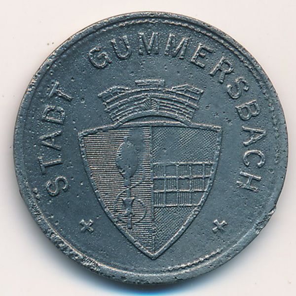 Гуммерсбах., 50 пфеннигов (1917 г.)