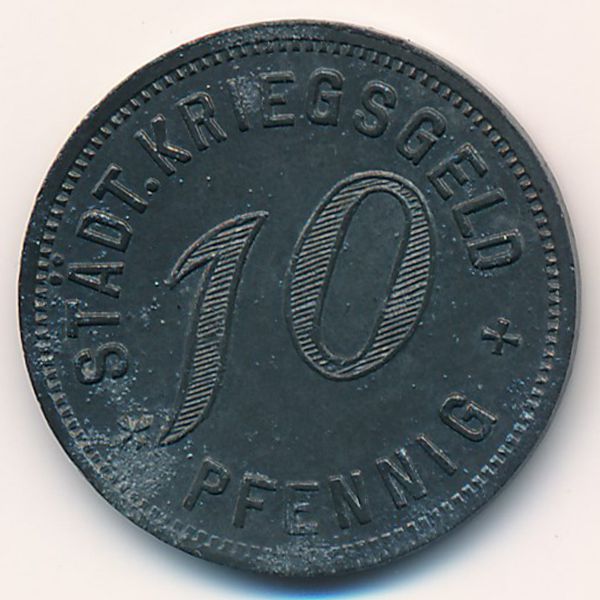 Кирхгайм-унтер-Тек., 10 пфеннигов (1917 г.)