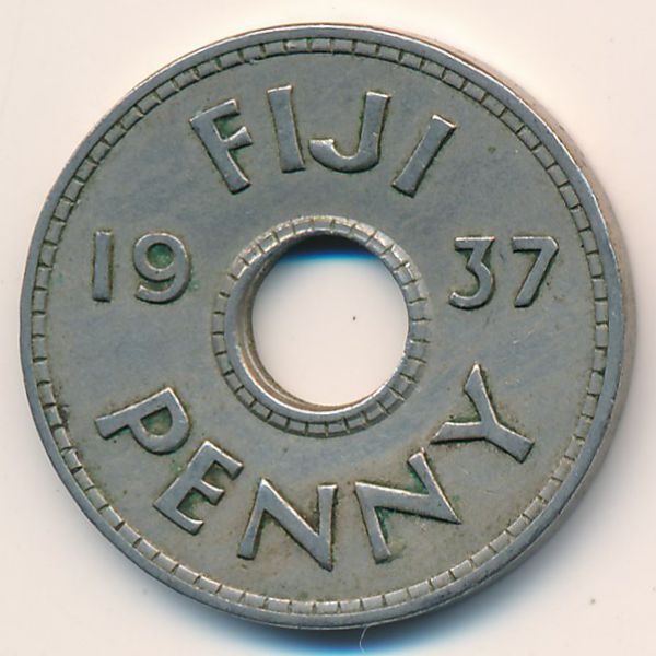 Фиджи, 1 пенни (1937 г.)