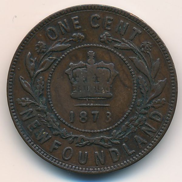 Ньюфаундленд, 1 цент (1873 г.)