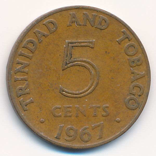Тринидад и Тобаго, 5 центов (1967 г.)