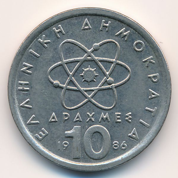 Греция, 10 драхм (1986 г.)