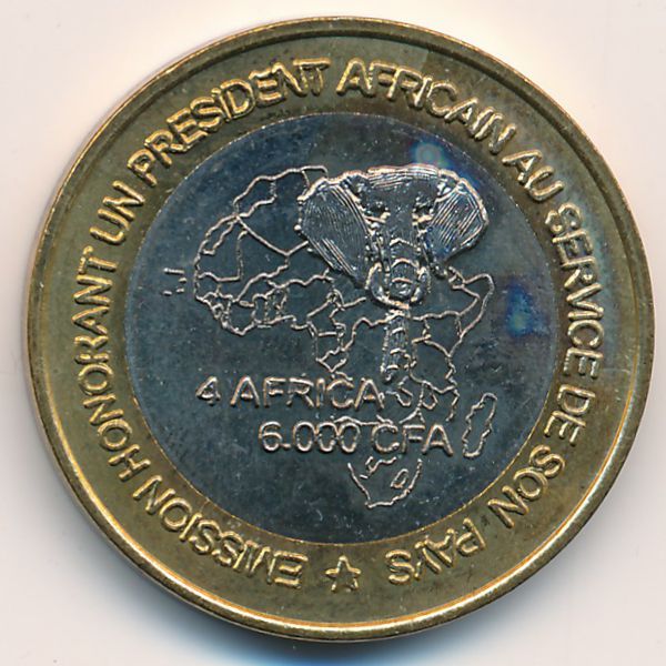 Камерун., 6000 франков КФА (2003 г.)