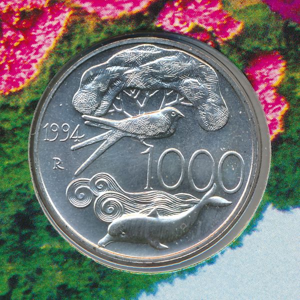 Италия, 1000 лир (1994 г.)