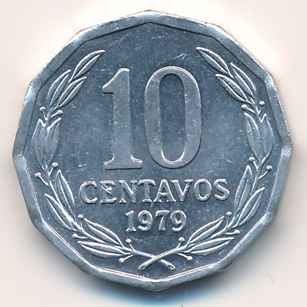 Чили, 10 сентаво (1979 г.)