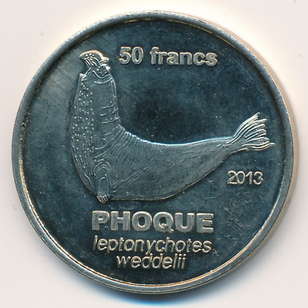 Остров Сен-Поль., 50 франков (2013 г.)