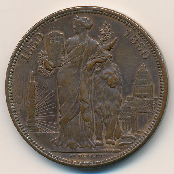 Бельгия., 10 сентим (1880 г.)