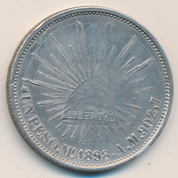 Мексика, 1 песо (1898 г.)
