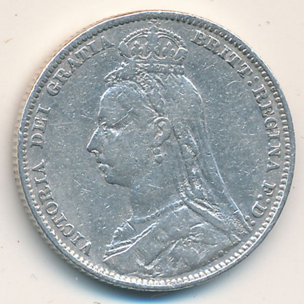 Великобритания, 1 шиллинг (1891 г.)