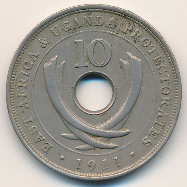 Восточная Африка, 10 центов (1911 г.)