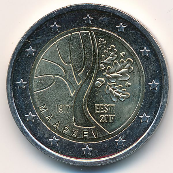 Эстония, 2 евро (2017 г.)