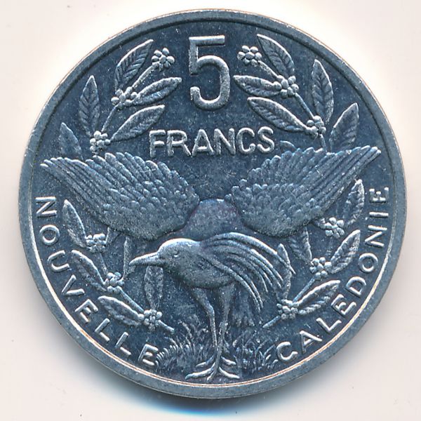 Новая Каледония, 5 франков (2010 г.)