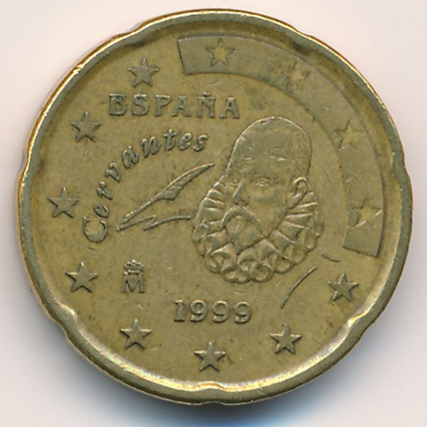 Испания, 20 евроцентов (1999 г.)