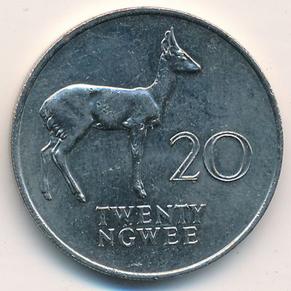 Замбия, 20 нгве (1988 г.)