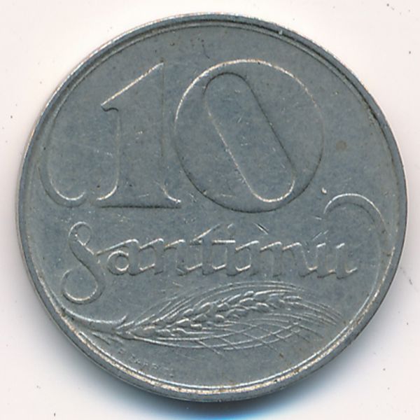 Латвия, 10 сантим (1922 г.)