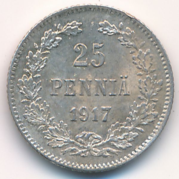 пенни финский 1917. монета серебряная 25 пенни. независимость финляндии 1918. революция 1917 года в финляндии. финляндия 1917.