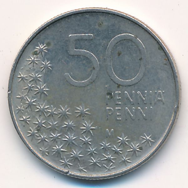 Финляндия, 50 пенни (1990 г.)