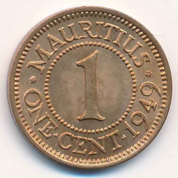 Маврикий, 1 цент (1949 г.)