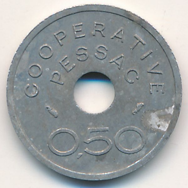 Pessac, 0,50 франка, 1975
