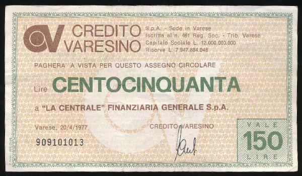 Италия, 150 лир (1977 г.)