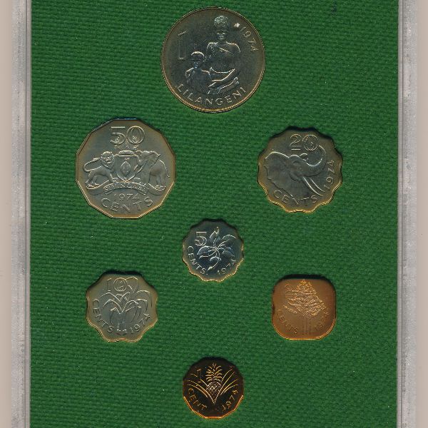 Свазиленд, Набор монет (1974 г.)