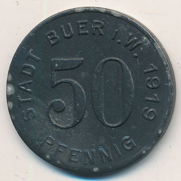 Буер., 50 пфеннигов (1919 г.)