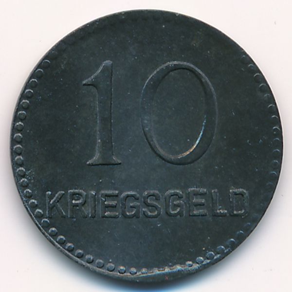 Кайзерслаутерн., 10 пфеннигов (1917 г.)