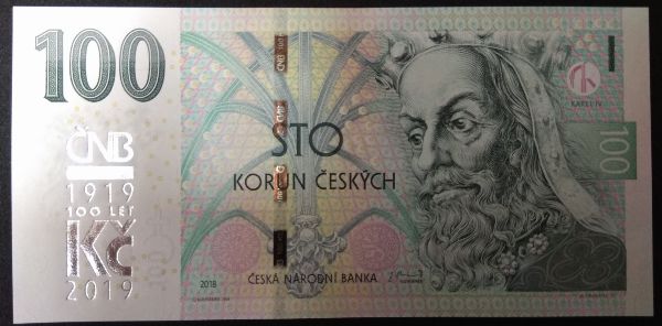 Чехия, 100 крон (2019 г.)