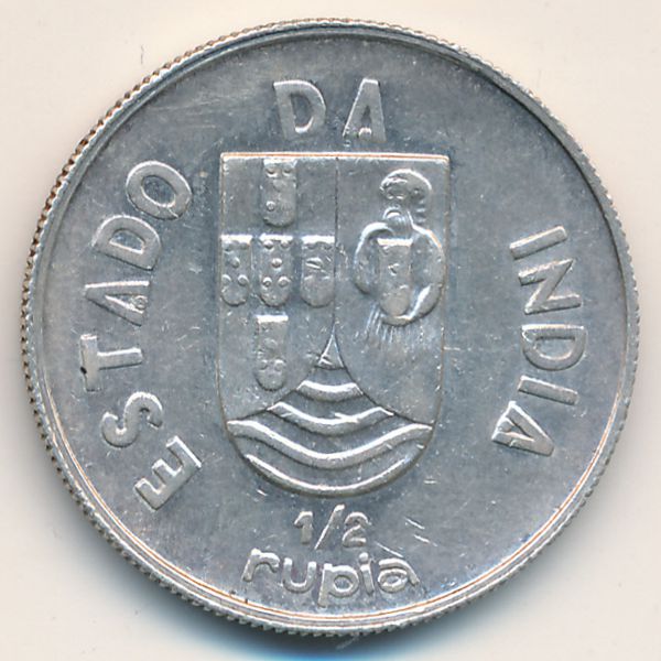 Португальская Индия, 1/2 рупии (1936 г.)