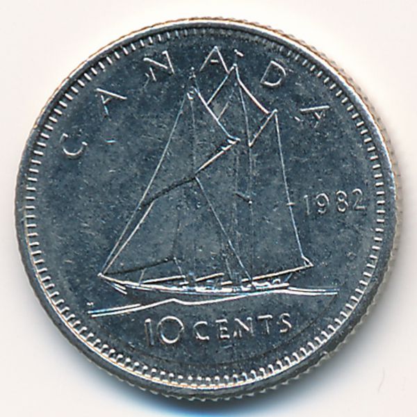 Канада, 10 центов (1982 г.)