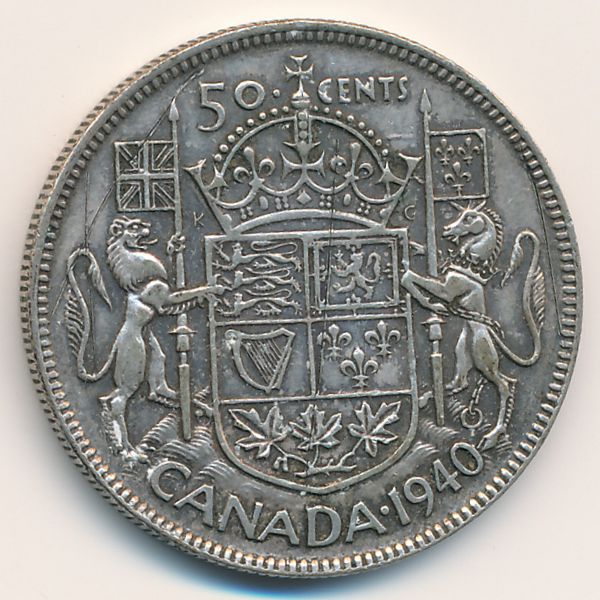Канада, 50 центов (1940 г.)