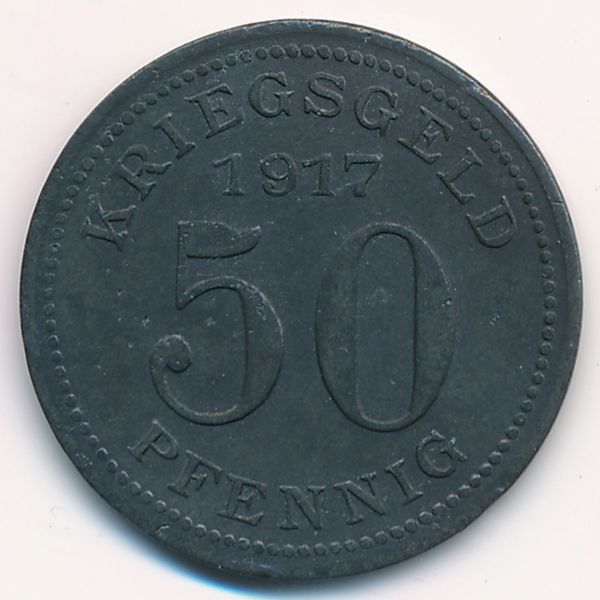 Оберхаузен., 50 пфеннигов (1917 г.)