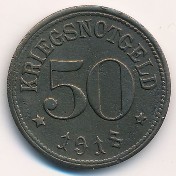Рот., 50 пфеннигов (1918 г.)