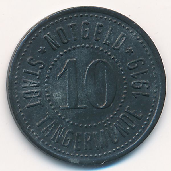 Тангермюнде., 10 пфеннигов (1919 г.)