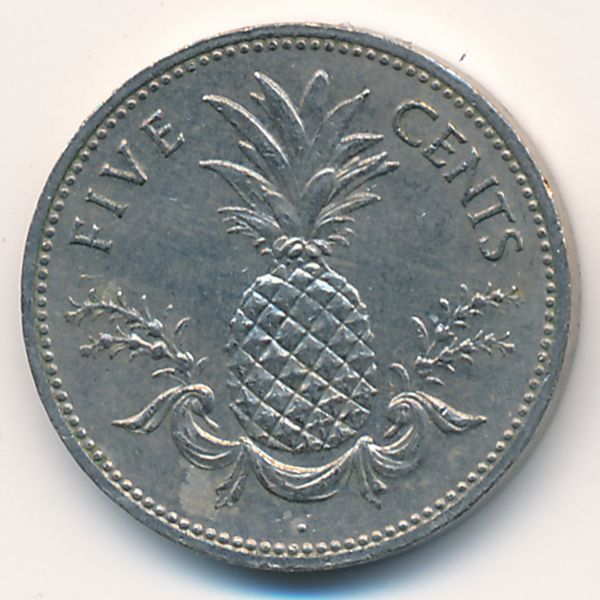 Багамские острова, 5 центов (1987 г.)