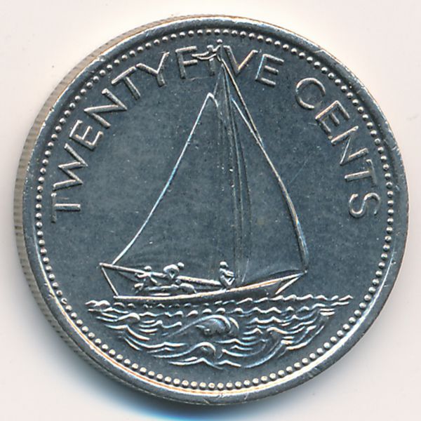 Багамские острова, 25 центов (1977 г.)