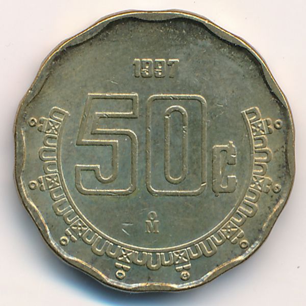 Мексика, 50 сентаво (1997 г.)