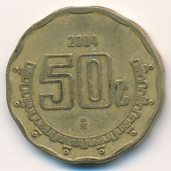 Мексика, 50 сентаво (2004 г.)