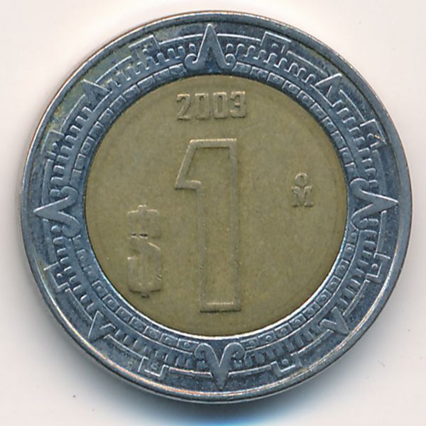 Мексика, 1 песо (2003 г.)