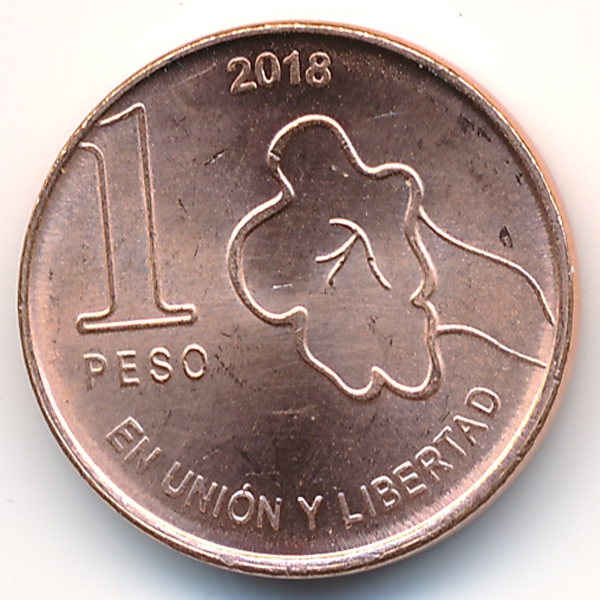 Аргентина, 1 песо (2018 г.)