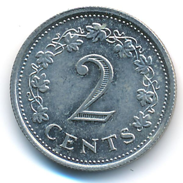 Мальта, 2 цента (1972 г.)