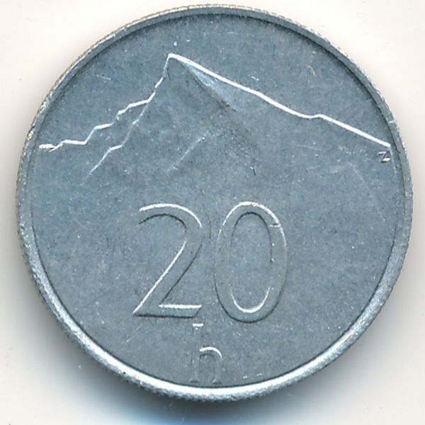 Словакия, 20 гелеров (1994 г.)