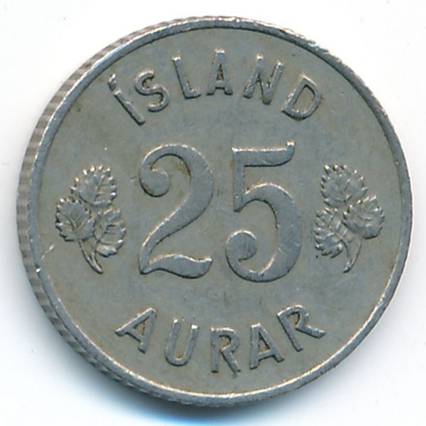 Исландия, 25 эйре (1951 г.)