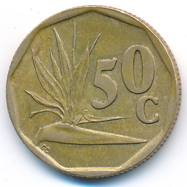 ЮАР, 50 центов (1992 г.)