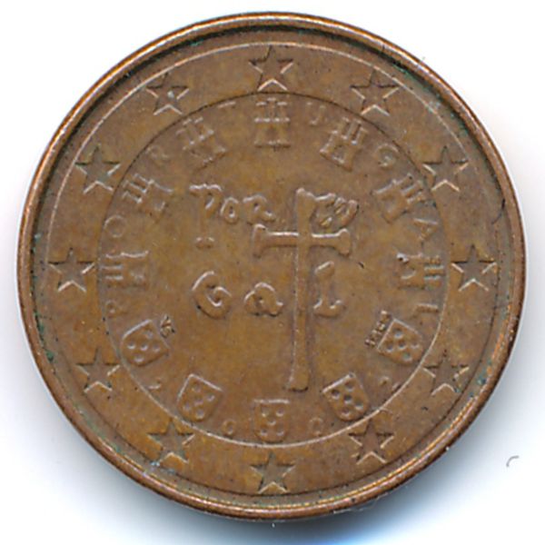 Португалия, 1 евроцент (2007 г.)
