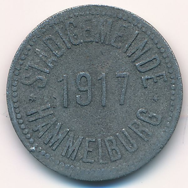 Хаммельбург., 10 пфеннигов (1917 г.)
