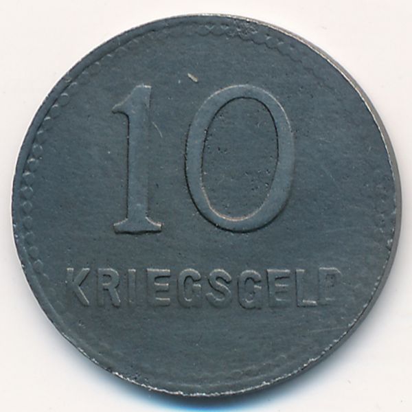 Кайзерслаутерн., 10 пфеннигов (1918 г.)