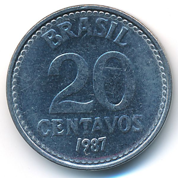 Бразилия, 20 сентаво (1987 г.)